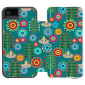 Coque Portefeuille Incipio Pour iPhone Rétro, Flower Patch (Folio Ouvert)
