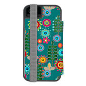 Coque Portefeuille Incipio Pour iPhone Rétro, Flower Patch (Folio Dos)