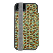 Coque Portefeuille Incipio Pour iPhone Rétro motif géométrique (Folio Dos)