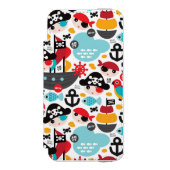 Coque Portefeuille Incipio Pour iPhone Rétro navigation d'illustration de pirates (Folio Devant)