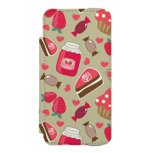 Coque Portefeuille Incipio Pour iPhone Rétros bonbons (Folio Devant)