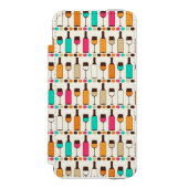 Coque Portefeuille Incipio Pour iPhone Rétros bouteilles et verres de vin (Folio Devant)