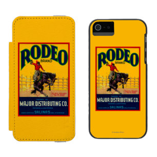 Coque-portefeuille iPhone 5 Incipio Watson™ Rodéo LabelSalinas végétal, CA