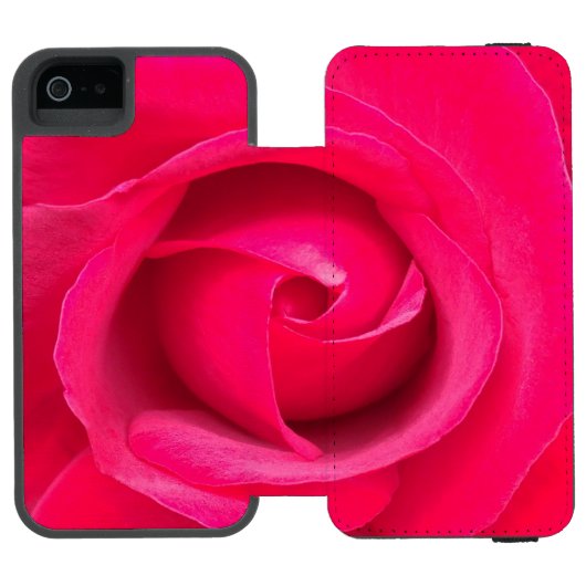 Coque Portefeuille Incipio Pour iPhone Rose rouge romantique (Folio Ouvert)
