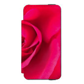 Coque Portefeuille Incipio Pour iPhone Rose rouge romantique v2 (Folio Devant)