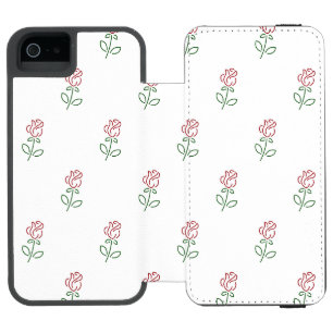 Coque-portefeuille iPhone 5 Incipio Watson™ Roses Rouges, Motif De Roses, Fleurs