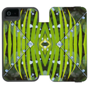 Coque-portefeuille iPhone 5 Incipio Watson™ Sac à main à motif de palme et à fermoir