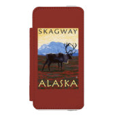 Coque Portefeuille Incipio Pour iPhone Scène de caribou - Skagway, Alaska (Folio Devant)