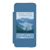 Coque Portefeuille Incipio Pour iPhone Scène de glacier - Valdez, Alaska (Folio Devant)