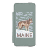 Coque Portefeuille Incipio Pour iPhone Scène de MaineWolf (Folio Devant)