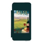 Coque Portefeuille Incipio Pour iPhone Scène de pays de MaineWine (Folio Devant)