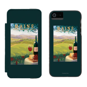 Coque-portefeuille iPhone 5 Incipio Watson™ Scène de pays de MaineWine