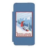 Coque Portefeuille Incipio Pour iPhone Scène de surfeur - bâti Adams, Washington (Folio Devant)