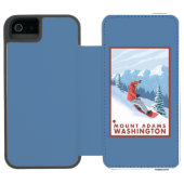 Coque Portefeuille Incipio Pour iPhone Scène de surfeur - bâti Adams, Washington (Folio Ouvert)