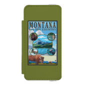 Coque Portefeuille Incipio Pour iPhone Scènes d'état du Montana (Folio Devant)