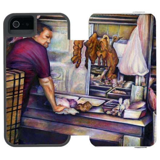 Coque Portefeuille Incipio Pour iPhone Singapour embrassé par le soleil (Folio Ouvert)