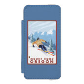 Coque Portefeuille Incipio Pour iPhone Skieur de neige de Downhhill - capot de bâti, (Folio Devant)