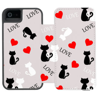 Coque-portefeuille iPhone 5 Incipio Watson™ Smartphone case with cats