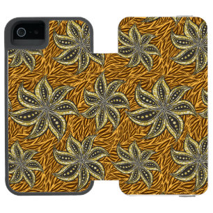 Coque-portefeuille iPhone 5 Incipio Watson™ Style Batik Floral Abstrait africain