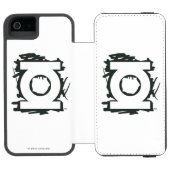 Coque Portefeuille Incipio Pour iPhone Symbole de marqueur vert lanterne (Folio Ouvert)