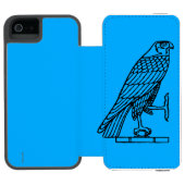 Coque Portefeuille Incipio Pour iPhone Symbole égyptien : Faucon (Folio Ouvert)