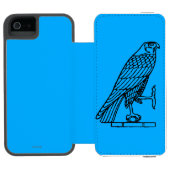 Coque Portefeuille Incipio Pour iPhone Symbole égyptien : Faucon (Folio Ouvert)