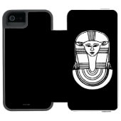 Coque Portefeuille Incipio Pour iPhone Symbole égyptien : Hathor (Folio Ouvert)