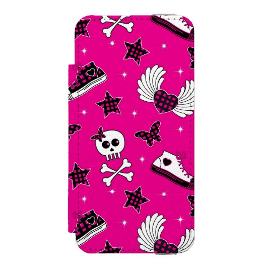 Coque Portefeuille Incipio Pour iPhone Symboles d'Emo (Folio Devant)