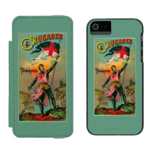 Coque-portefeuille iPhone 5 Incipio Watson™ Tabac LabelPetersburg, VA de croisé