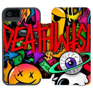 Coque-portefeuille iPhone 5 Incipio Watson™ tapis souri