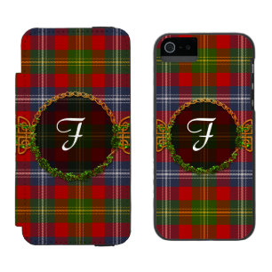 Coque-portefeuille iPhone 5 Incipio Watson™ Tartan et monogramme de Forrester
