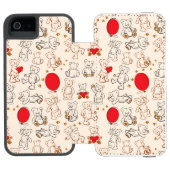 Coque Portefeuille Incipio Pour iPhone Texture avec le nounours (Folio Ouvert)