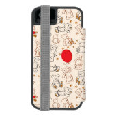 Coque Portefeuille Incipio Pour iPhone Texture avec le nounours (Folio Dos)