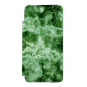Coque Portefeuille Incipio Pour iPhone Texture de marbre verte (Folio Devant)