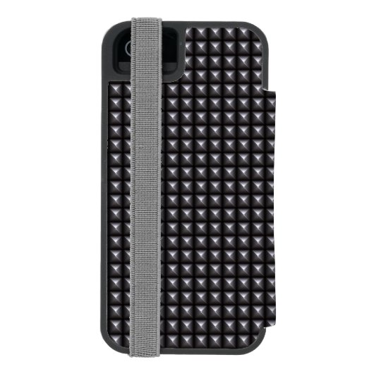 Coque Portefeuille Incipio Pour iPhone Texture en acier cloutée (Folio Dos)