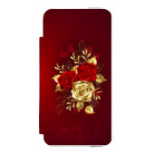 Coque Portefeuille Incipio Pour iPhone Trois Roses de bijoux (Folio Devant)