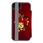 Coque Portefeuille Incipio Pour iPhone Trois Roses de bijoux (Folio Dos)