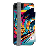 Coque Portefeuille Incipio Pour iPhone Tunnel Avec Graffiti Art (Folio Dos)