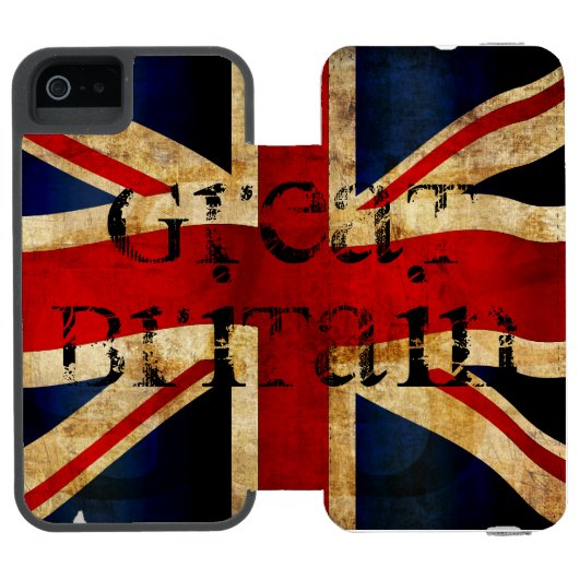 Coque Portefeuille Incipio Pour iPhone Union Jack... Coque iPhone SE/5/5s (Folio Ouvert)