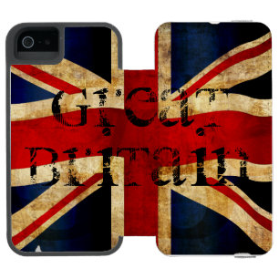 Coque-portefeuille iPhone 5 Incipio Watson™ Union Jack... iPhone SE/5/5s Couverture
