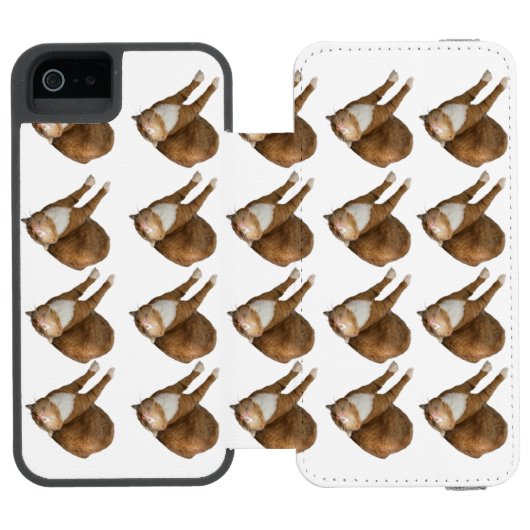 Coque Portefeuille Incipio Pour iPhone Upside-Down Sunshine Cat (Folio Ouvert)