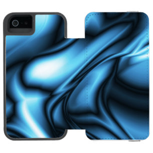 Coque-portefeuille iPhone 5 Incipio Watson™ Vague de soie bleue