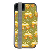 Coque Portefeuille Incipio Pour iPhone Verres de motif de bière (Folio Dos)
