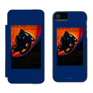 Coque-portefeuille iPhone 5 Incipio Watson™ Vrai cru PosterEurope de club de Moto