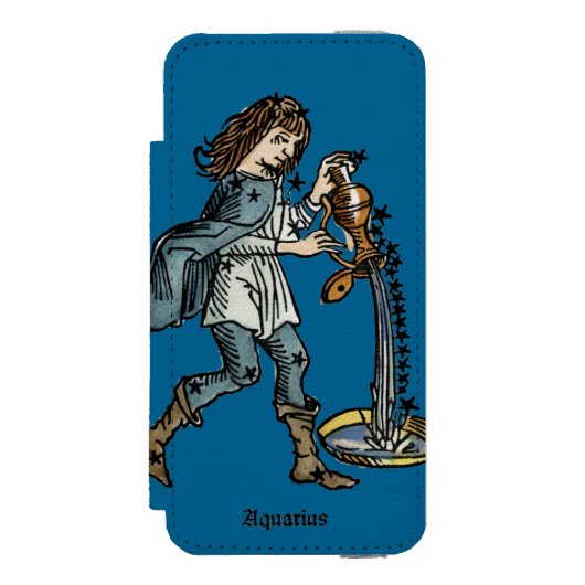 Coque Portefeuille Incipio Pour iPhone Zodiaque : Verseau, 1482 (Folio Devant)