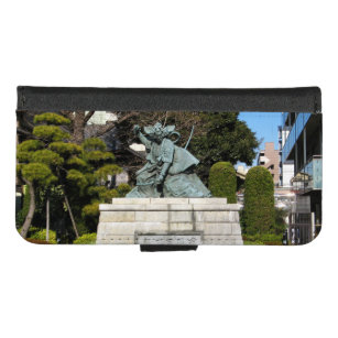 Coque Portefeuille Pour iPhone 8/7 Samurai Kamakura Gongoro Kagemasa Kabuki Statue