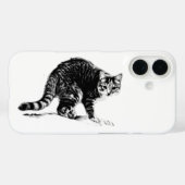 Coque Portrait Monochrome Tabby Cat (Verso (horizontal))