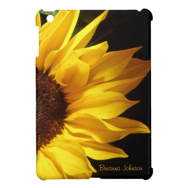 Coque Pour iPad Mini Cas d'iPad de tournesol mini (Dos)