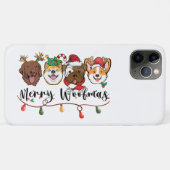 Coque pour iPhone 11 Pro Max Typography Merry Woof (Dos (Horizontal))
