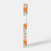 COQUE POUR iPhone 14 レトロかわいいお花デザイン♡ミントグリーン (Côté droit)